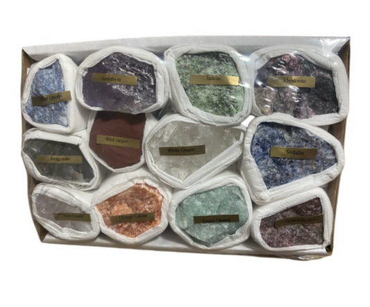 Raw crystals, minerals premium quality Brazilian crystals gift set
